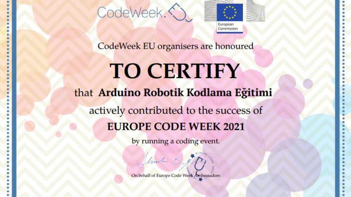 Sungurbey Anadolu Lisesi Europe Code Week Etkinliği